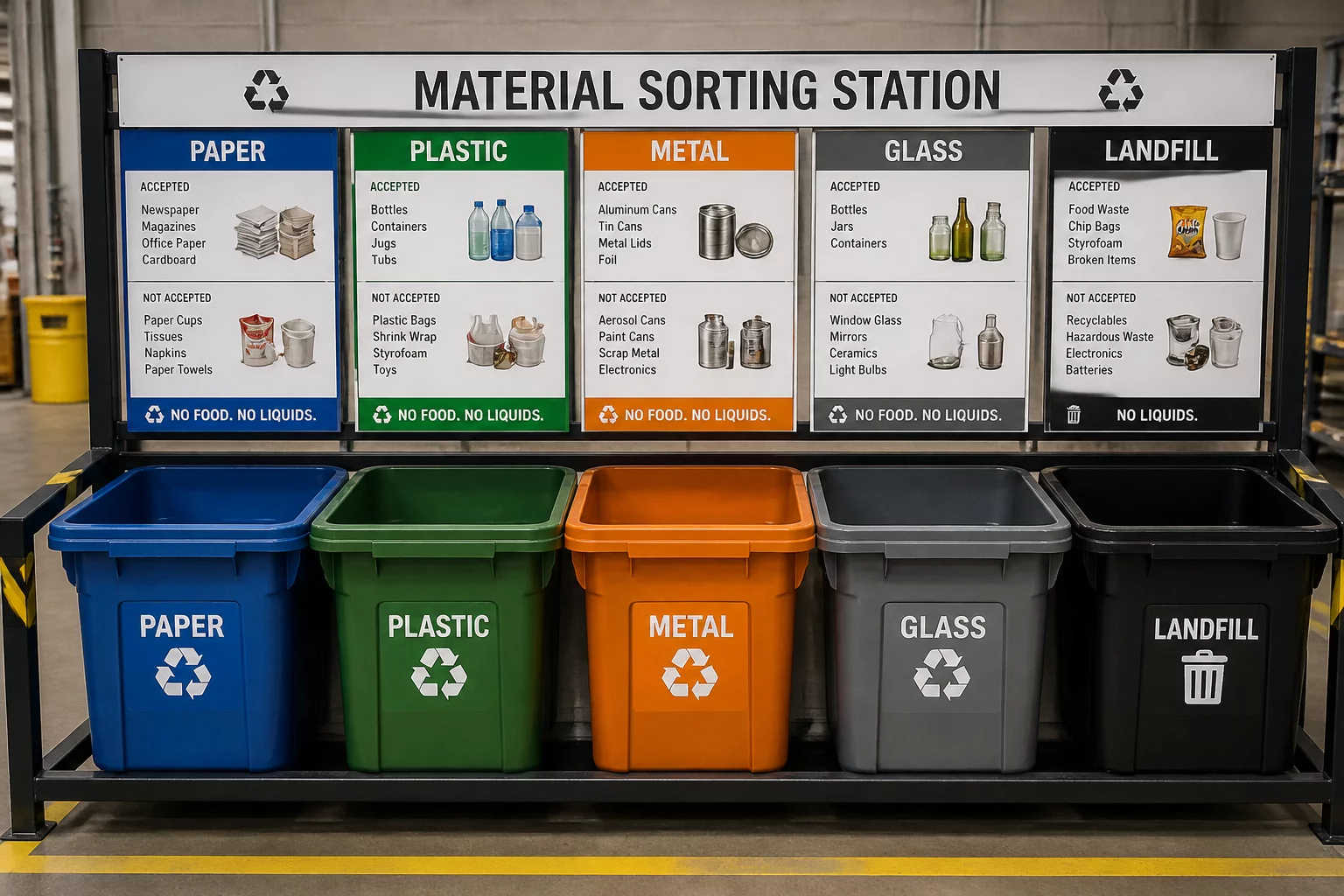 Creating distinct sorting bins for clearer visual classification