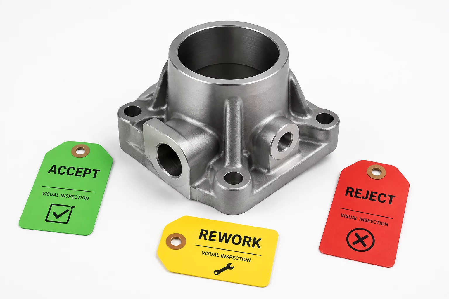 An object with three different classification labels next to it.